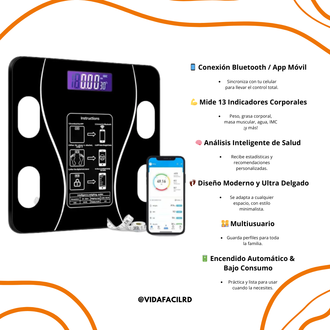 Balanza Digital Smart – Salud y Bienestar para Toda la Familia
