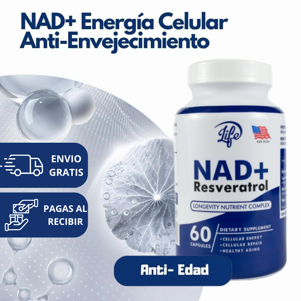 NAD+ Fórmula Celular Avanzada – Energía, Juventud y Longevidad desde Dentro