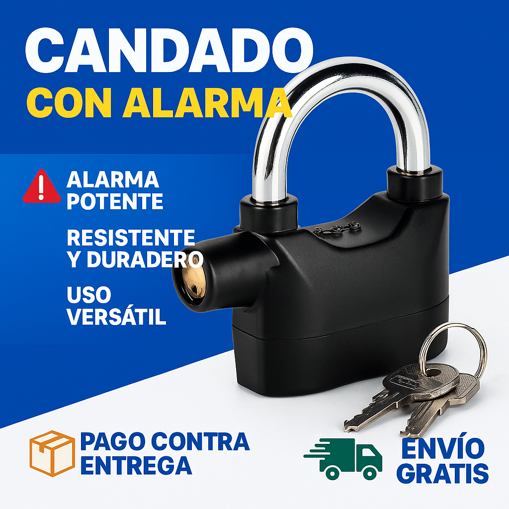 ArmorLock™ - El Candado con Alarma que Defiende tu Propiedad