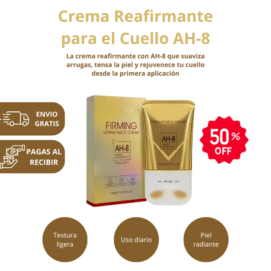 EternaNeck™ AH-8 | Crema Reafirmante para el Cuello AH-8