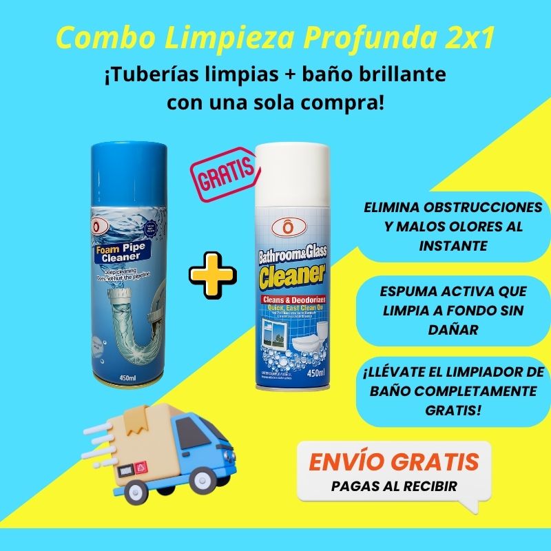 Foam Pipe Cleaner + Bathroom Cleaner GRATIS