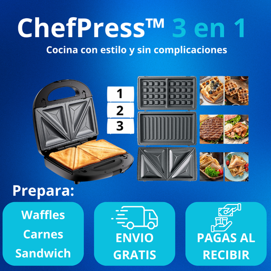 ChefPress™ 3 en 1 | Eleva tu cocina en minutos