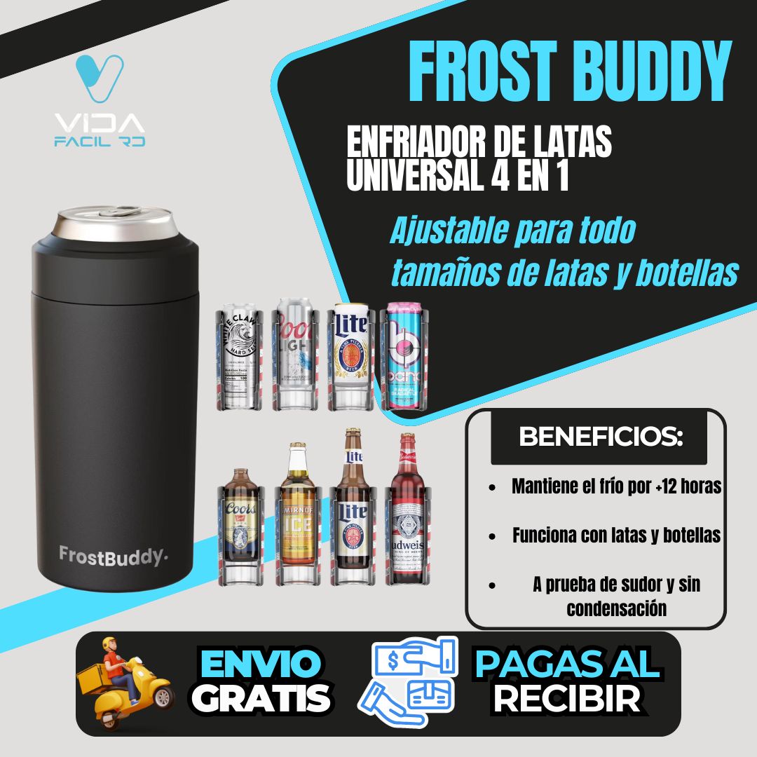 Frost Buddy™ | Enfriador de Latas y Botellas 4 en 1