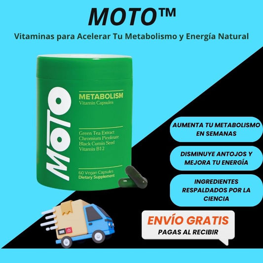 MOTO™ | Vitaminas para Acelerar Tu Metabolismo y Energía Natural