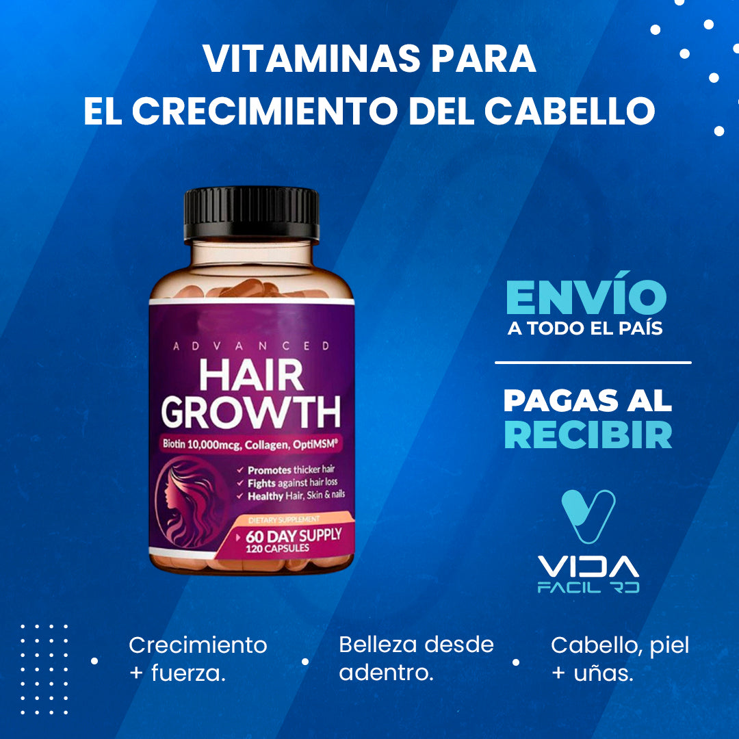 Vitaminas para el crecimiento del cabello Rainbow Nutrients™